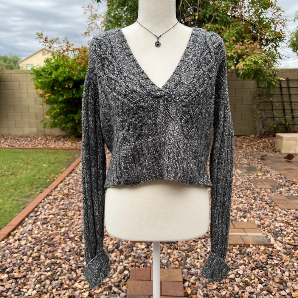 y2k no boundaries cropped knit sweater